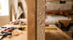 Comparación entre madera maciza y aglomerado en un mueble